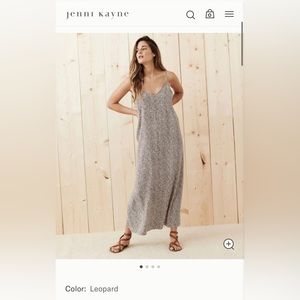 Gorgeous Jenni Kayne slip dress Leopard size large